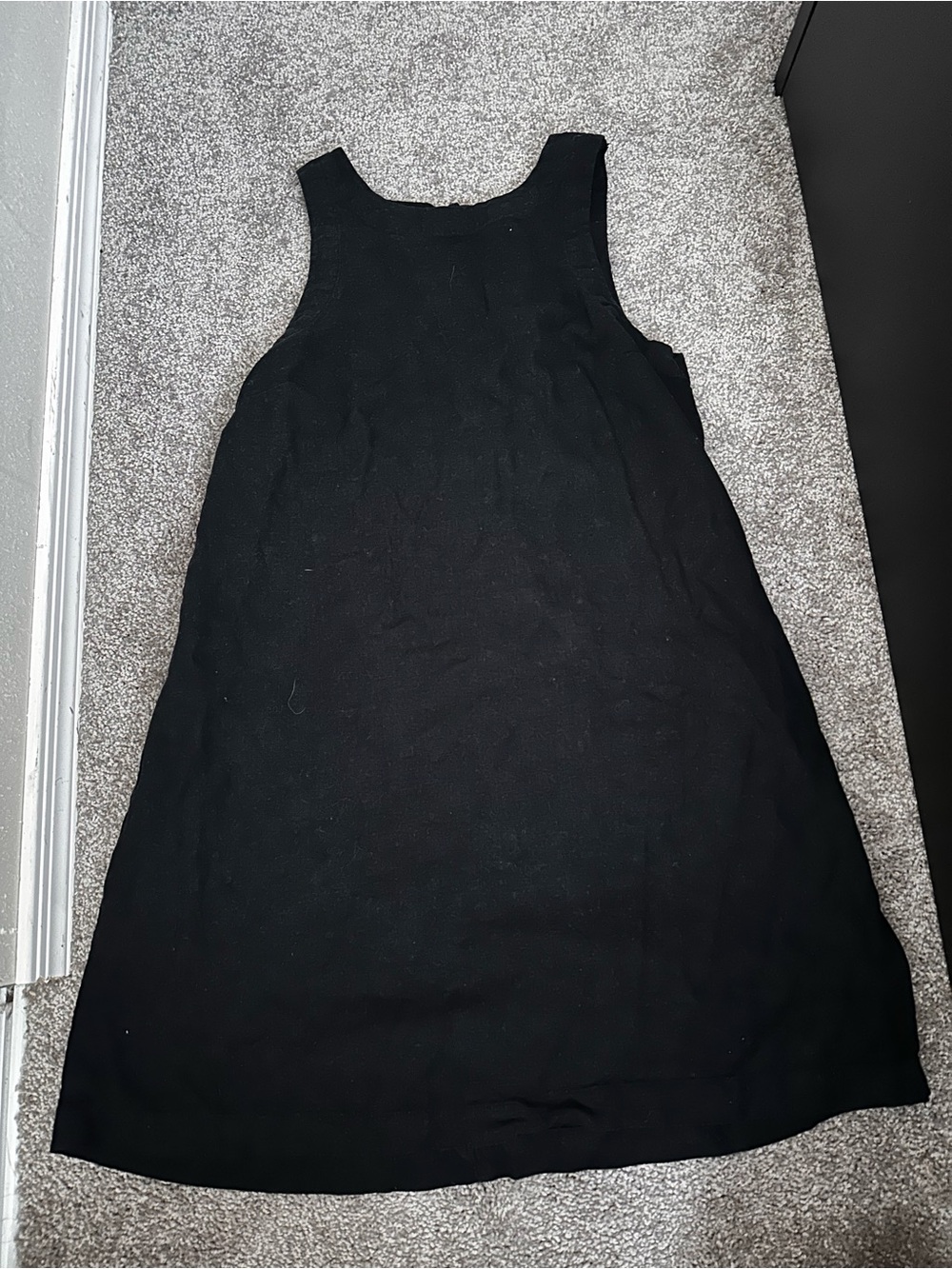 a new day Black Sleeveless Mini Dress Size Small 0549